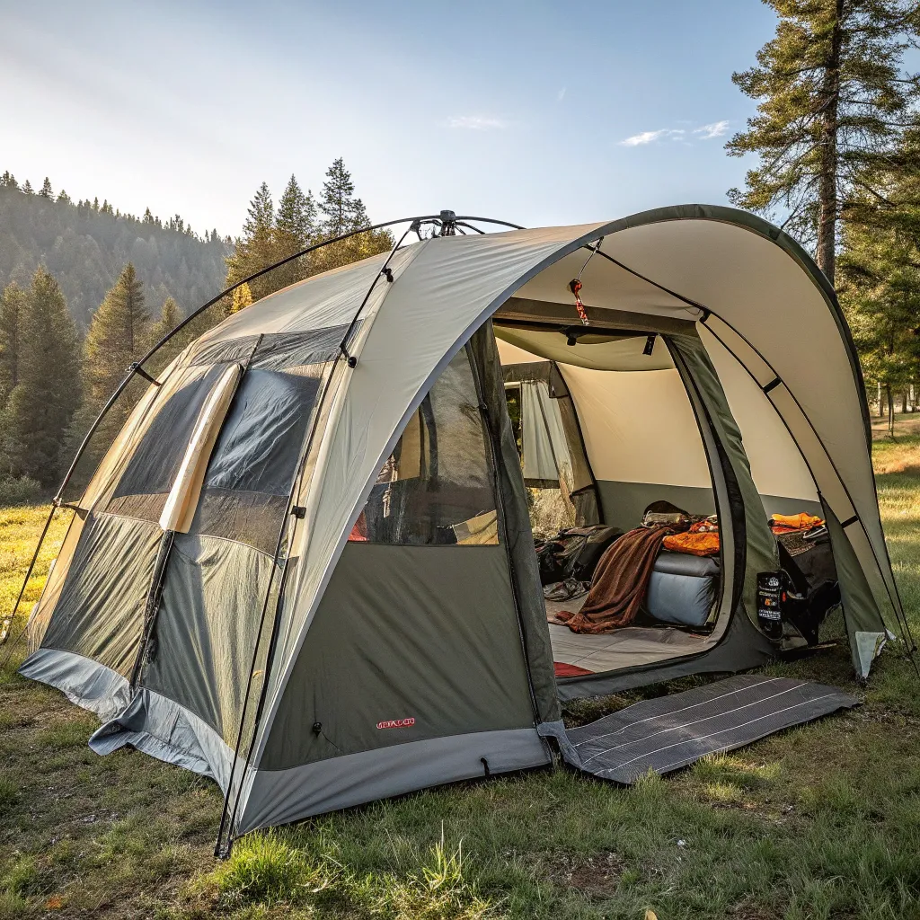 Spacious and weatherproof tent
